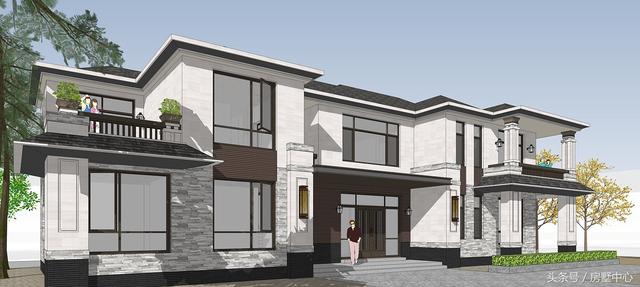 兩棟兩層簡(jiǎn)歐別墅設(shè)計(jì)圖，帶酒窖+土灶+鍋爐房，居住使用功能非常齊全，非常適合北方居住。