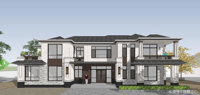 兩棟兩層簡(jiǎn)歐別墅設(shè)計(jì)圖，帶酒窖+土灶+鍋爐房，居住使用功能非常齊全，非常適合北方居住。