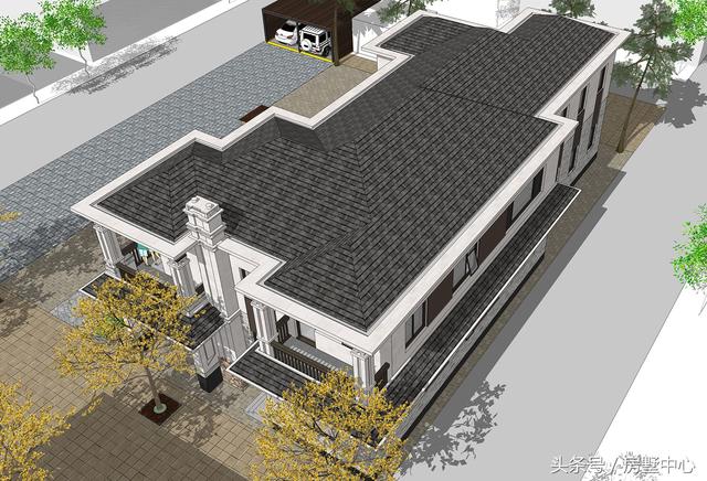 兩棟兩層簡(jiǎn)歐別墅設(shè)計(jì)圖，帶酒窖+土灶+鍋爐房，居住使用功能非常齊全，非常適合北方居住。