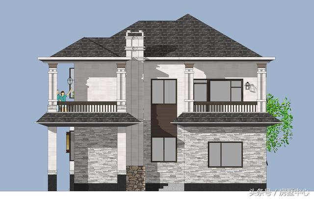 兩棟兩層簡(jiǎn)歐別墅設(shè)計(jì)圖，帶酒窖+土灶+鍋爐房，居住使用功能非常齊全，非常適合北方居住。