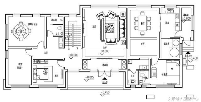 兩棟兩層簡(jiǎn)歐別墅設(shè)計(jì)圖，帶酒窖+土灶+鍋爐房，居住使用功能非常齊全，非常適合北方居住。