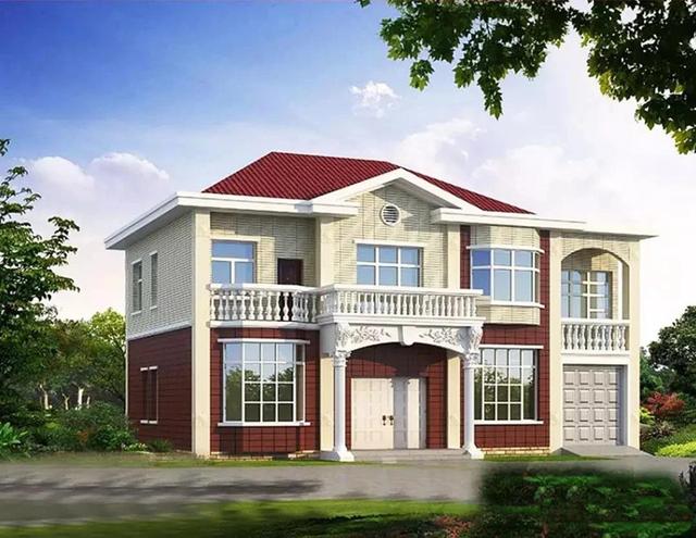 農(nóng)村二層別墅設(shè)計圖，高端大氣上檔次，功能間樣樣齊全，造價32萬。