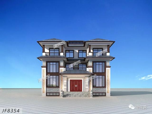 三層新中式別墅，大氣恢弘、氣派非凡，帶地下室，一款難得的豪華型別墅。