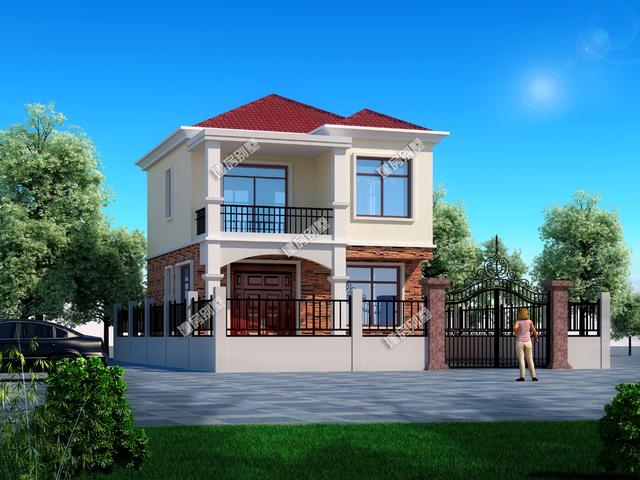 三款小戶型農(nóng)村二層別墅，三種不同建筑風格，最低主體造價18萬。