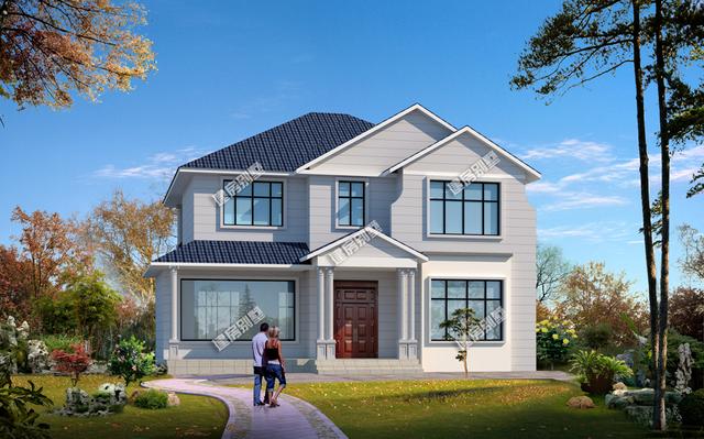 三款小戶型農(nóng)村二層別墅，三種不同建筑風格，最低主體造價18萬。