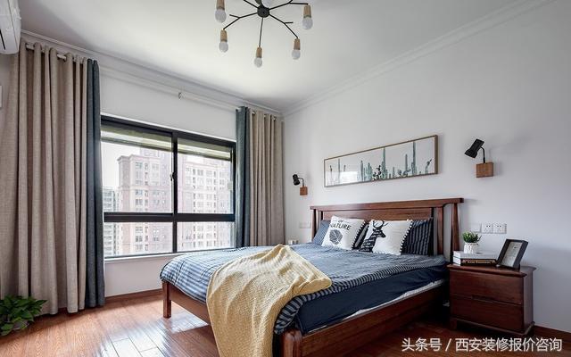 三室兩廳簡(jiǎn)歐風(fēng)裝修，老婆花6萬(wàn)半包給裝修公司，最后效果超贊，很溫馨。