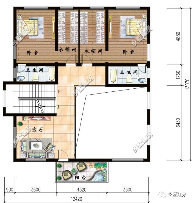 兩棟12X13米農(nóng)村三層小別墅設(shè)計(jì)圖，氣派又實(shí)用，真的美出新高度。