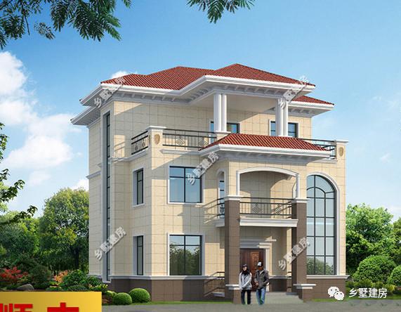 兩棟12X13米農(nóng)村三層小別墅設(shè)計(jì)圖，氣派又實(shí)用，真的美出新高度。