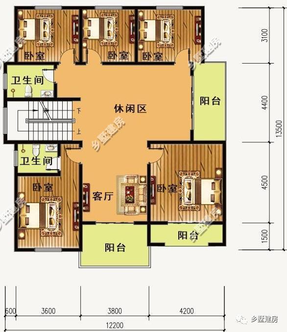 兩棟12X13米農(nóng)村三層小別墅設(shè)計(jì)圖，氣派又實(shí)用，真的美出新高度。