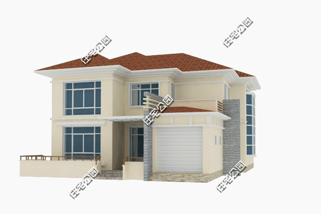 14.1X15.8米農(nóng)村二層自建房，帶車庫(kù)，造價(jià)不高，實(shí)用才是關(guān)鍵。