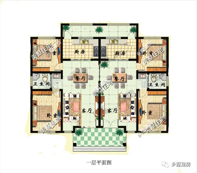 3款農(nóng)村一層別墅設(shè)計圖，又省錢又住的舒服，首選一層自建別墅。