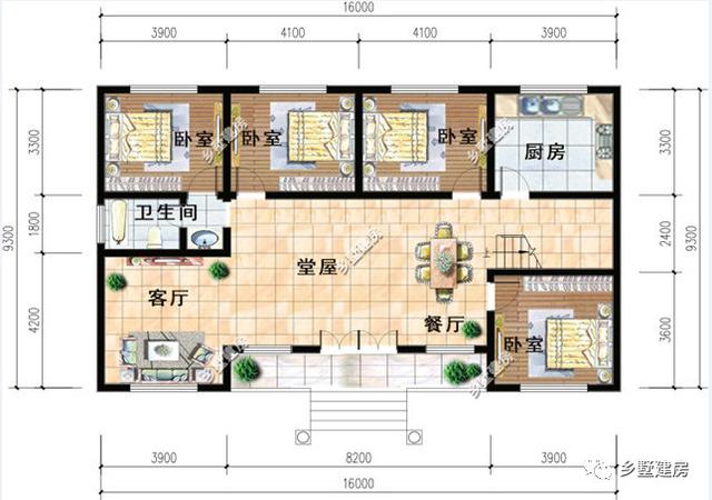 3款農(nóng)村一層別墅設(shè)計圖，又省錢又住的舒服，首選一層自建別墅。