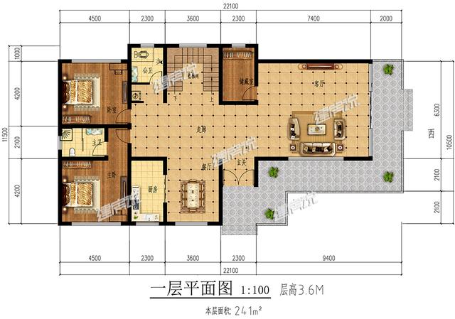 農(nóng)村二層別墅設(shè)計圖，現(xiàn)代感十足，建在環(huán)境優(yōu)美的鄉(xiāng)村，是很惹眼的存在。
