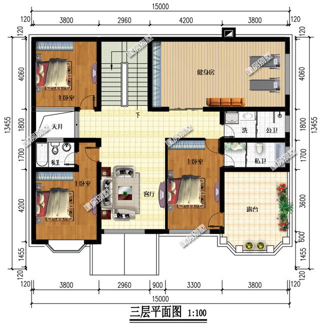 15x13.45的三層農(nóng)村自建房，涵養(yǎng)與大方兼顧，建起來(lái)了那一定是萬(wàn)眾矚目！