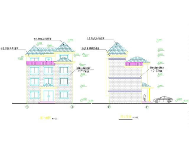 宅基地小就建高一些，今日推薦130平方米四層農(nóng)村自建別墅設(shè)計(jì)圖
