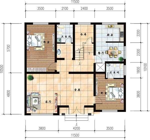 3款帶堂屋農(nóng)村別墅設(shè)計(jì)圖，都堪稱經(jīng)典戶型，讓人過目不忘
