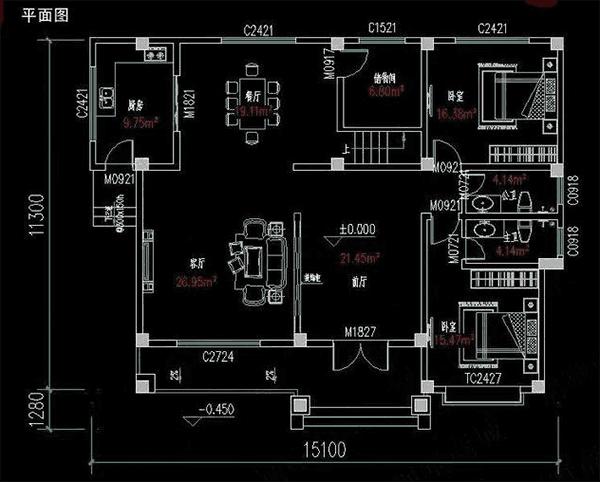 3款帶堂屋農(nóng)村別墅設(shè)計(jì)圖，都堪稱經(jīng)典戶型，讓人過目不忘