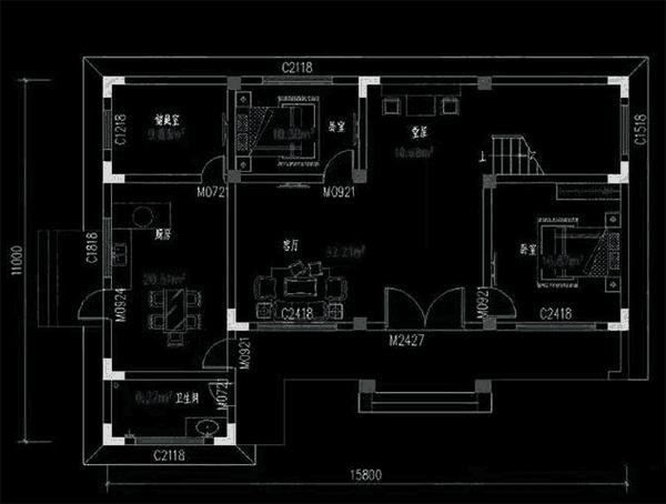 3款帶堂屋農(nóng)村別墅設(shè)計(jì)圖，都堪稱經(jīng)典戶型，讓人過目不忘