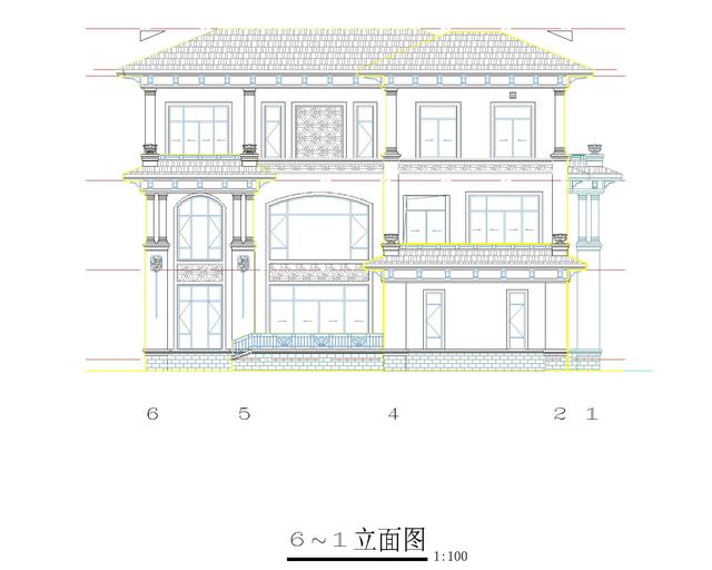 高檔三層歐式豪華別墅設計圖，外觀高端大氣，性價比極高