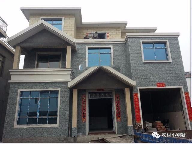 11.5x10米三層農(nóng)村自建房屋設(shè)計圖，附完工實拍圖