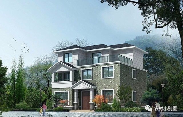 11.5x10米三層農(nóng)村自建房屋設(shè)計圖，附完工實拍圖