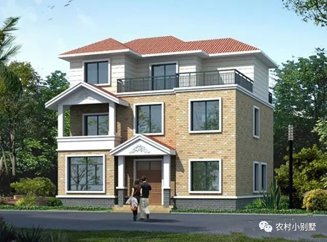 11.5x10米三層農(nóng)村自建房屋設(shè)計圖，附完工實拍圖