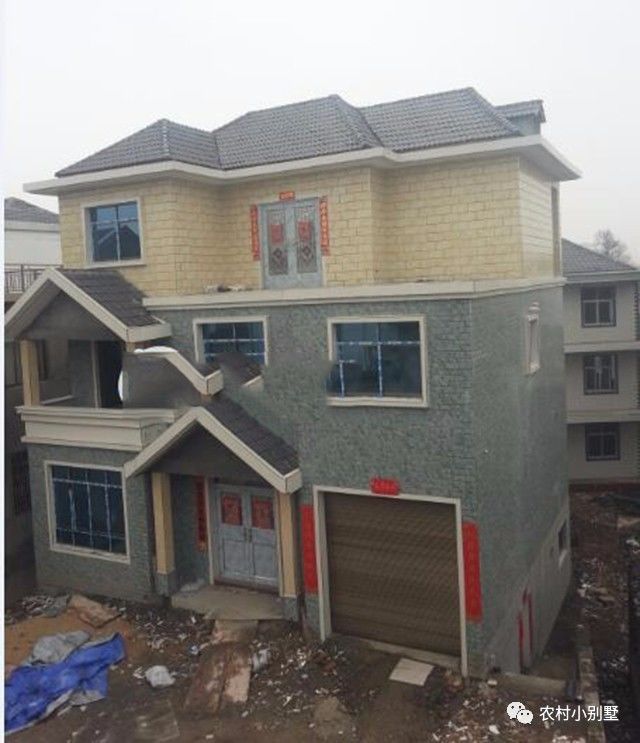 11.5x10米三層農(nóng)村自建房屋設(shè)計圖，附完工實拍圖