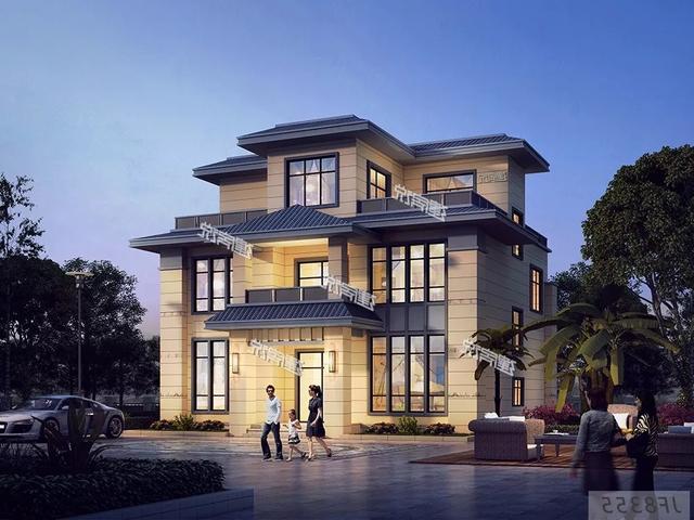 三層新中式別墅設(shè)計(jì)圖，實(shí)用性好，完全符合自身的居住要求