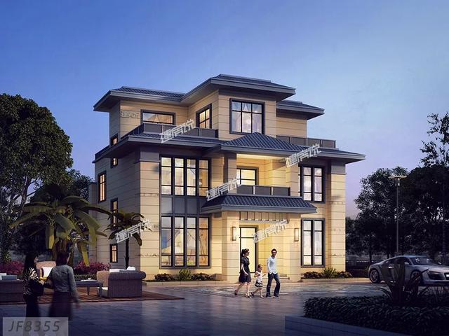 三層新中式別墅設(shè)計(jì)圖，實(shí)用性好，完全符合自身的居住要求