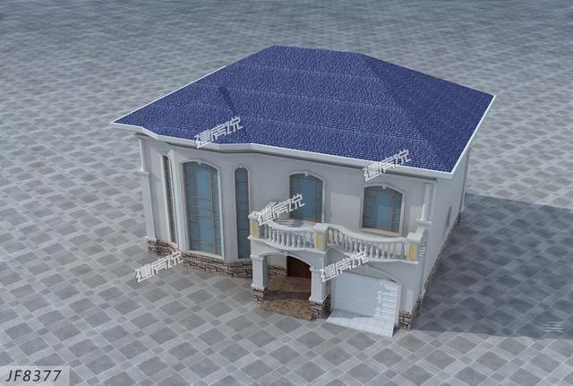 精致秀氣的二層別墅設(shè)計圖，整體暖色調(diào)，讓人一看就感覺很溫暖