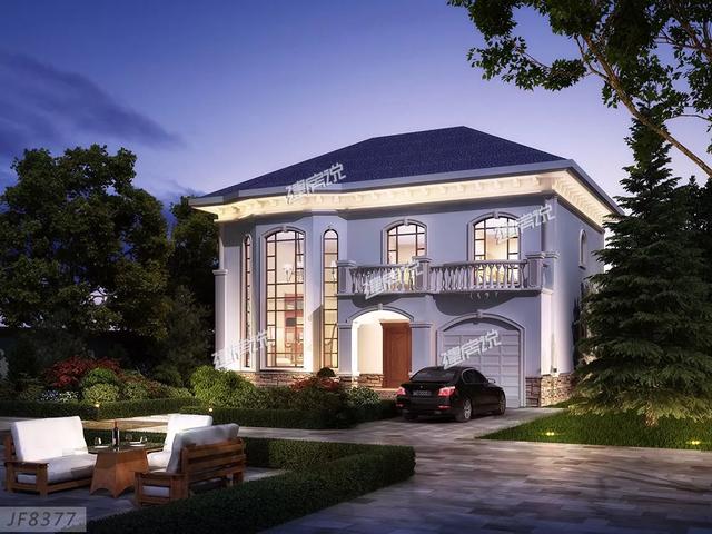 精致秀氣的二層別墅設(shè)計圖，整體暖色調(diào)，讓人一看就感覺很溫暖