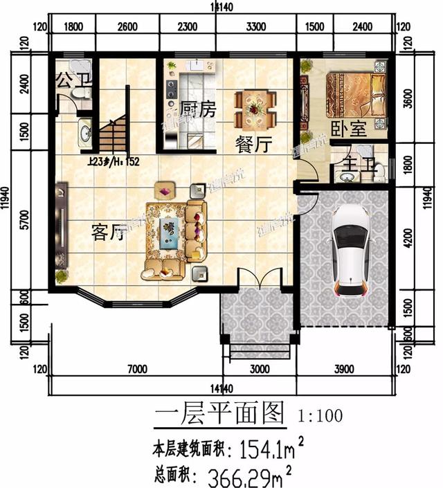 精致秀氣的二層別墅設(shè)計圖，整體暖色調(diào)，讓人一看就感覺很溫暖