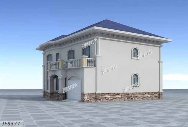 精致秀氣的二層別墅設(shè)計圖，整體暖色調(diào)，讓人一看就感覺很溫暖