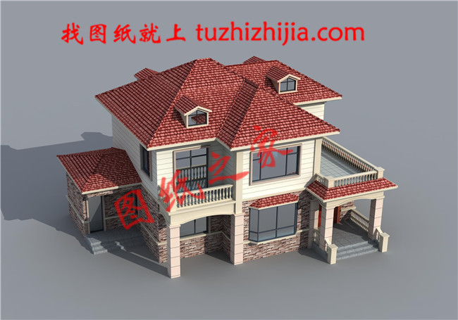 二層樓房設(shè)計(jì)圖紙，經(jīng)濟(jì)實(shí)用，戶型通透