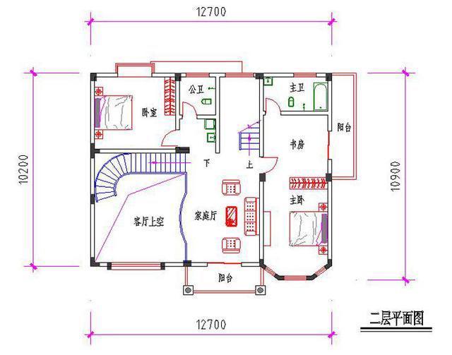13×10米二層農(nóng)村自建房，帶客廳挑空設(shè)計(jì)，高大上，造價(jià)30萬以內(nèi)。