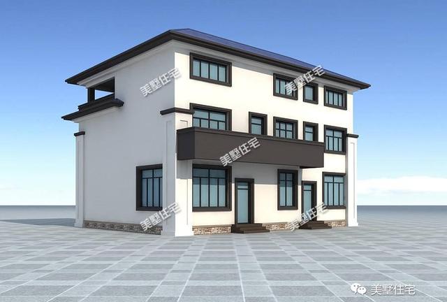 新三層中式別墅圖，帶堂屋，35萬就能建成，你可以來一套。