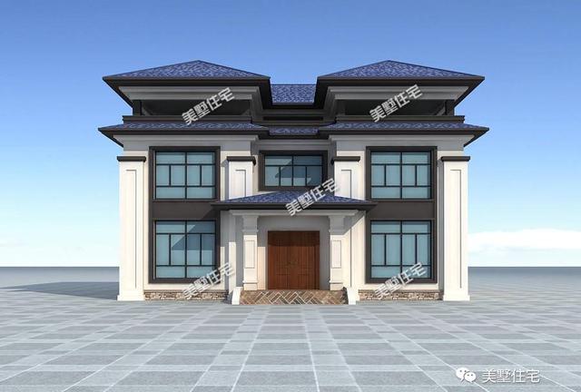 新三層中式別墅圖，帶堂屋，35萬就能建成，你可以來一套。