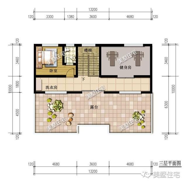 新三層中式別墅圖，帶堂屋，35萬就能建成，你可以來一套。