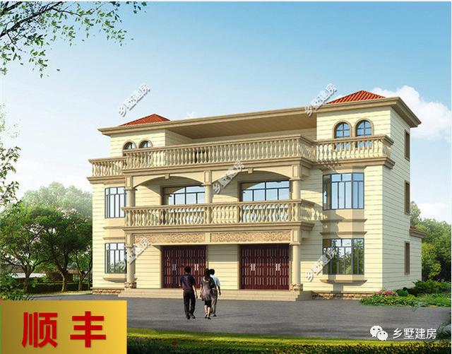 兩棟三層兄弟雙拼別墅設(shè)計圖，戶型好，是你想要的那款。