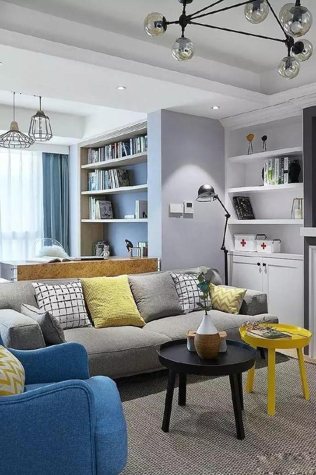 106平三居室簡(jiǎn)歐風(fēng)裝修，適合年輕小夫妻居住。