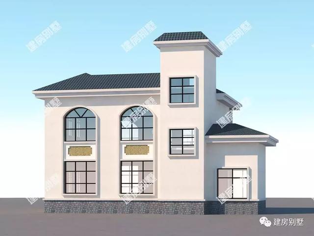 兩款平屋頂設(shè)計(jì)的二層別墅設(shè)計(jì)圖，主體造價低，簡單易施工