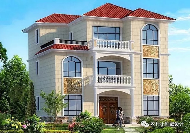 3款30萬預算農(nóng)村三層自建房設計圖，富有現(xiàn)代氣息