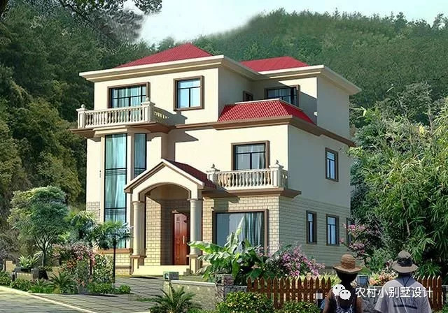 3款30萬預算農(nóng)村三層自建房設計圖，富有現(xiàn)代氣息