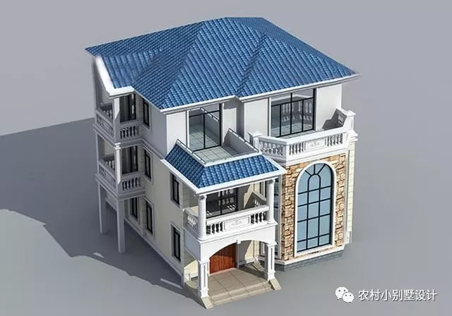 3款30萬預算農(nóng)村三層自建房設計圖，富有現(xiàn)代氣息