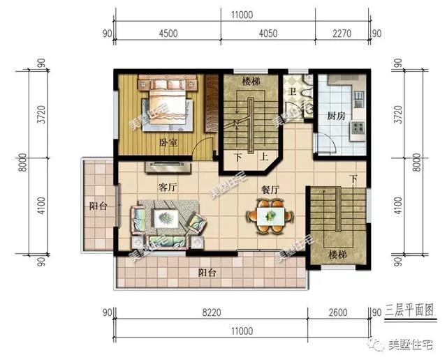 占地不到100平的農村別墅設計圖，適合宅基地小的家庭建造