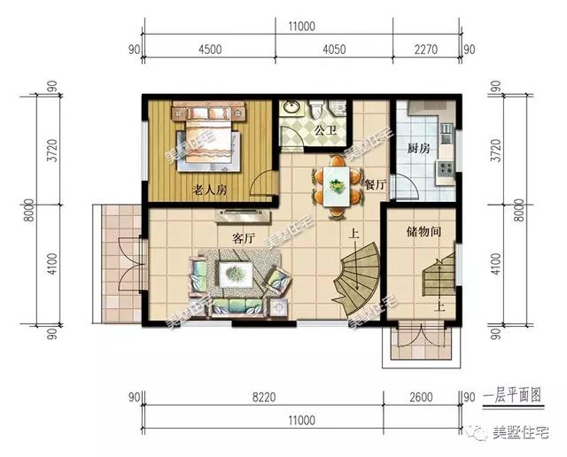 占地不到100平的農村別墅設計圖，適合宅基地小的家庭建造
