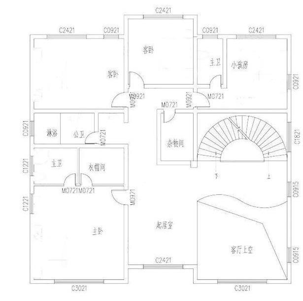 16×16米帶挑空客廳豪華三層農(nóng)村別墅設(shè)計效果圖，造價65萬，框架結(jié)構(gòu)
