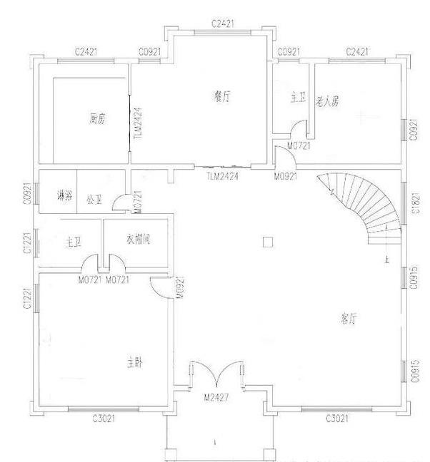 16×16米帶挑空客廳豪華三層農(nóng)村別墅設(shè)計效果圖，造價65萬，框架結(jié)構(gòu)