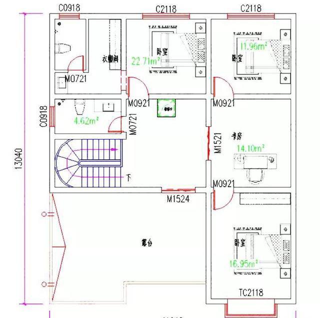 35萬(wàn)以?xún)?nèi)占地140平方米中式風(fēng)格三層別墅設(shè)計(jì)圖，各種功能設(shè)計(jì)應(yīng)有盡有