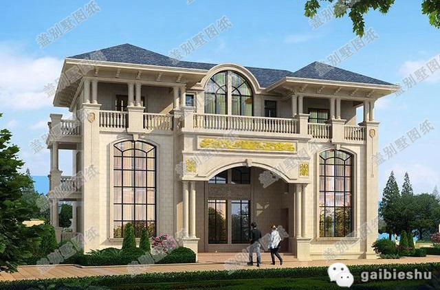 17×9米45萬(wàn)三層兄弟戶雙拼別墅設(shè)計(jì)圖，戶型對(duì)稱大氣，設(shè)計(jì)獨(dú)特時(shí)尚